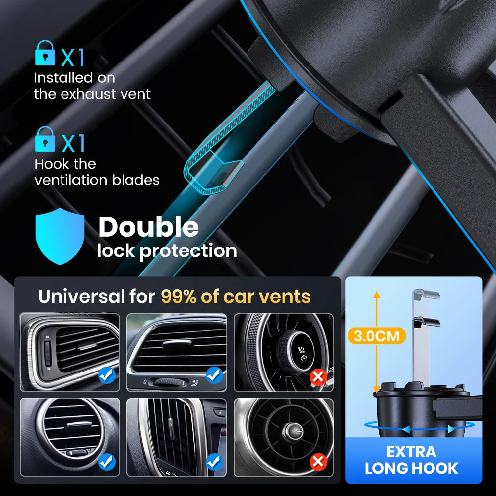 Universal Gravity Car Phone Holder - for All Smartphones