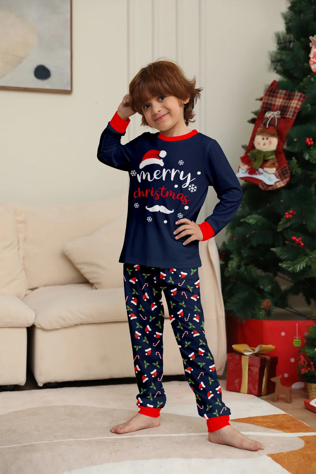 Family Matching Christmas Pajamas – Soft 2-Piece Holiday Set for Mom, Dad & Children