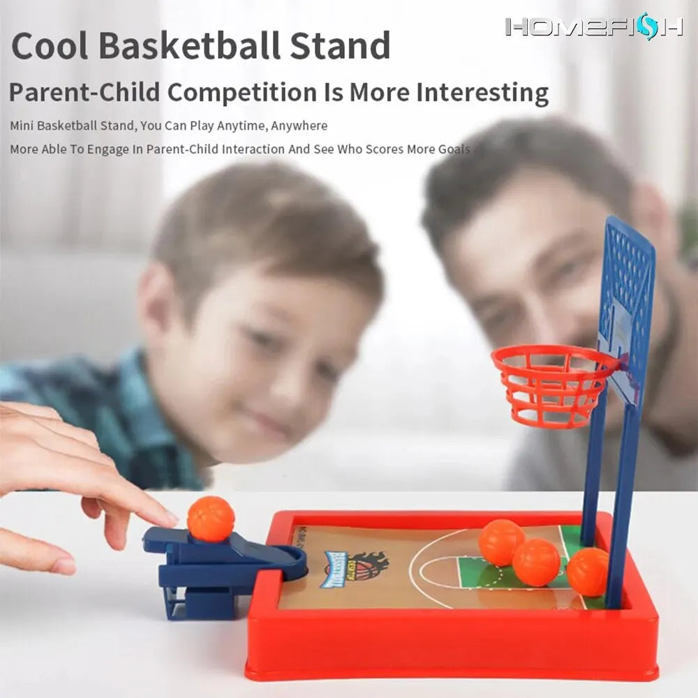 Mini basketball game for tables