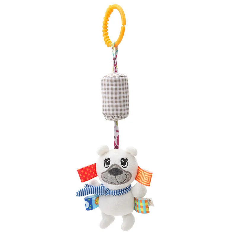 Animal Plush Rattle Toy with Handle – Soft Infant Toy