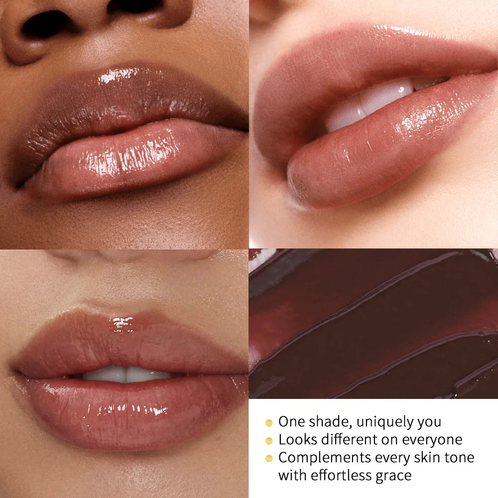 Black Honey Lipstick – Natural Lip Plumper & Plumping Gloss with Gentle Exfoliation