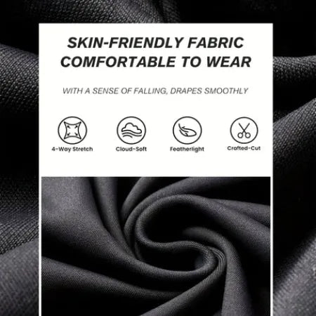 High-Waisted Flared Pants – Slim Fit Long Black Trousers for Women