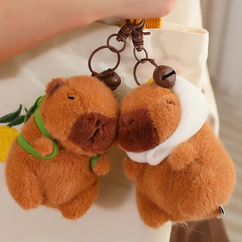 Capybara Plush with Strawberry Hat