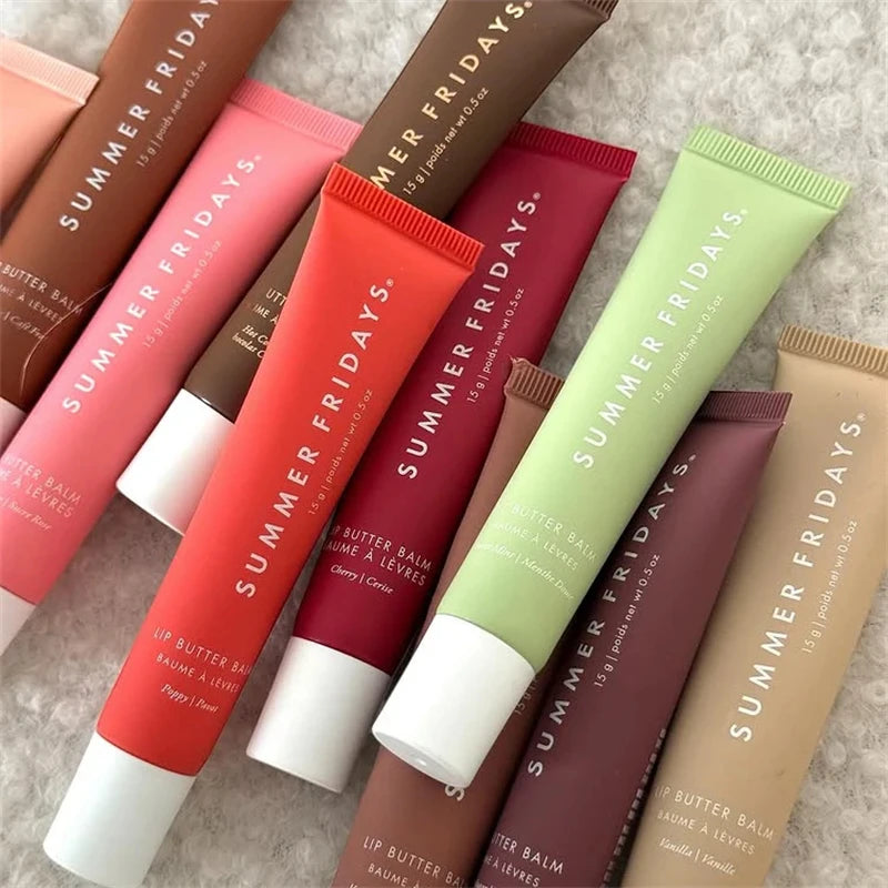 Summer Friday’s Vanilla Beige Lip Balm – Moisturizing Transparent Lip Gloss Set