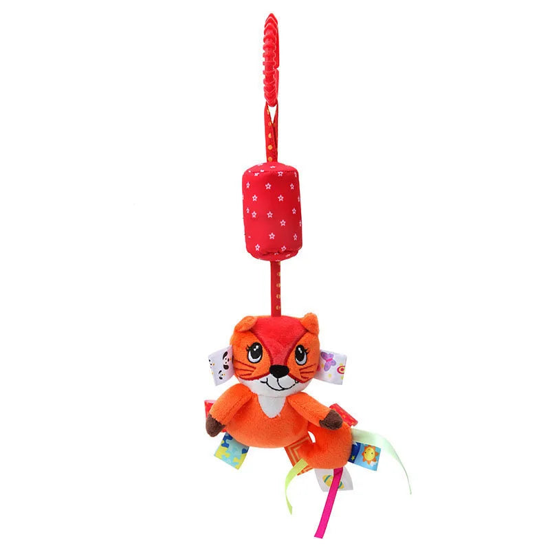 Animal Plush Rattle Toy with Handle – Soft Infant Toy