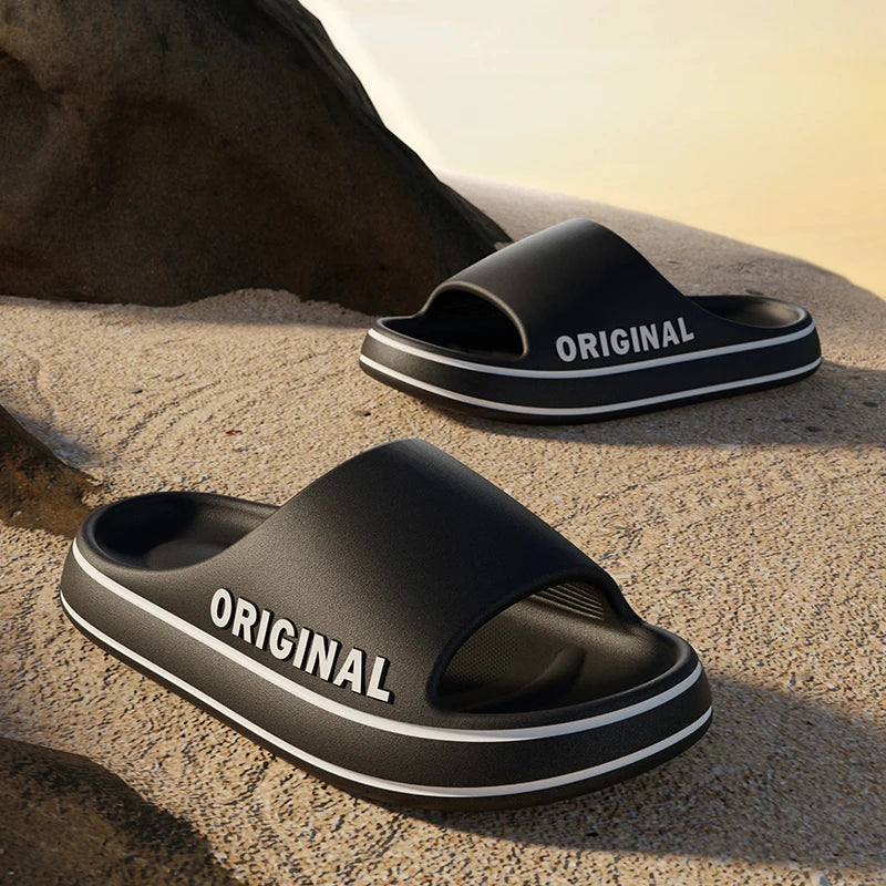 Letter Slides – Thick Sole Non-Slip Slippers for