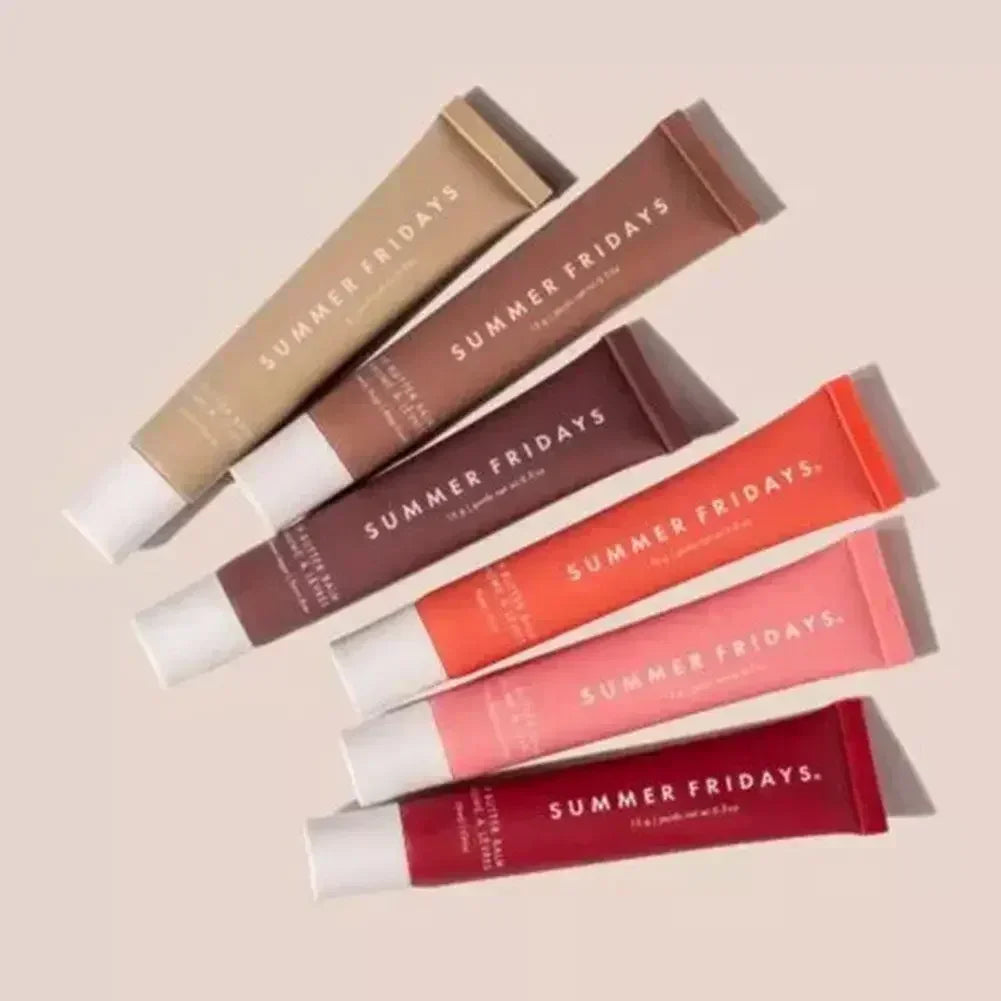 Summer Friday’s Vanilla Beige Lip Balm – Moisturizing Transparent Lip Gloss Set