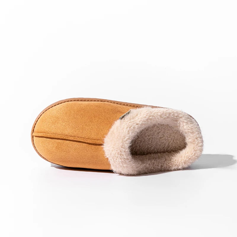 Fluffy Winter Slippers – Warm Anti-Slip Indoor EVA Slides with Thick Sole