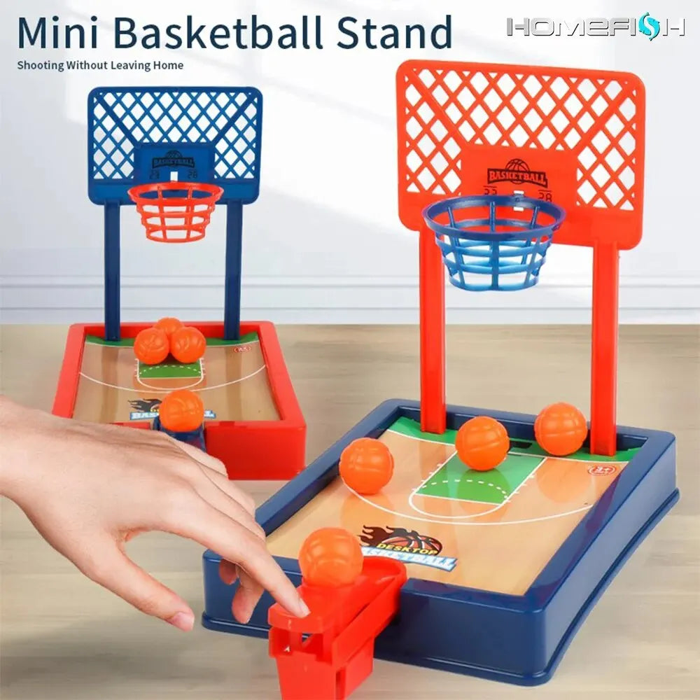 Mini basketball game for tables