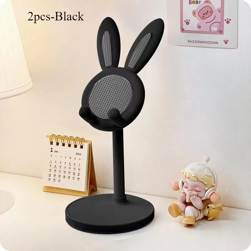 Multifunctional Rabbit Phone Stand – Cute, Adjustable, and Handy