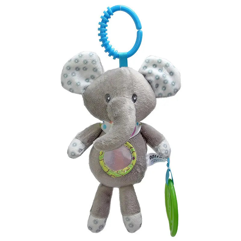 Animal Plush Rattle Toy with Handle – Soft Infant Toy