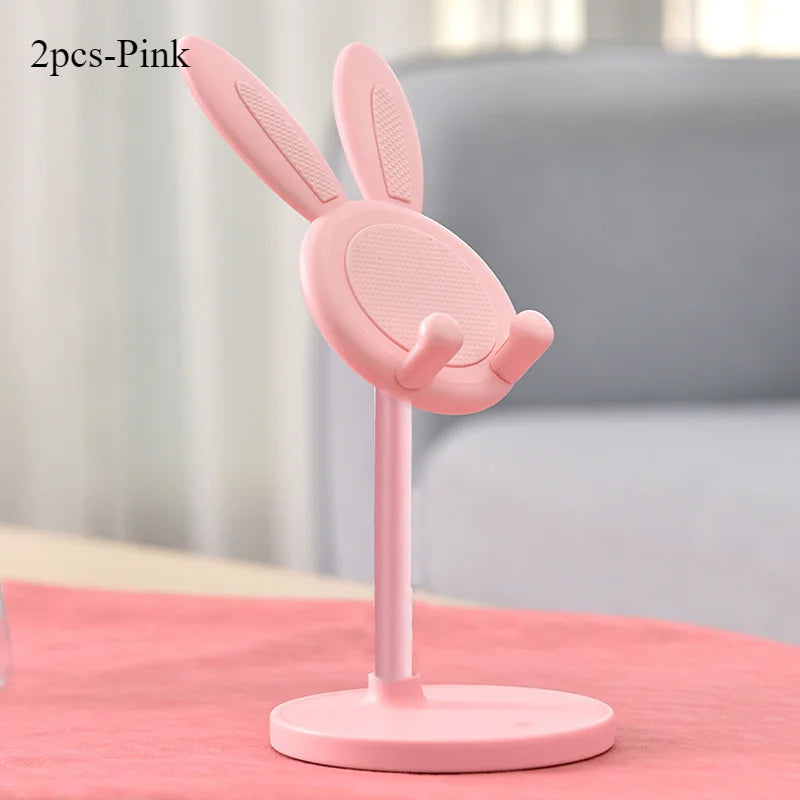 Multifunctional Rabbit Phone Stand – Cute, Adjustable, and Handy