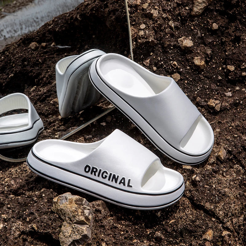 Letter Slides – Thick Sole Non-Slip Slippers