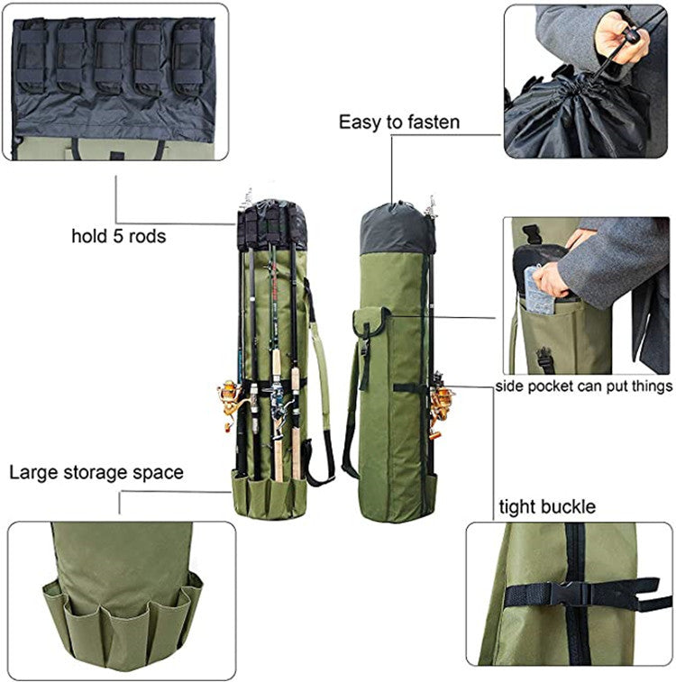 Fishing Rod Case – Multifunctional Gear Storage Bag & Travel Case
