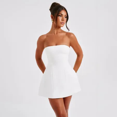 Strapless Bodycon Mini Dress – Backless Party Style