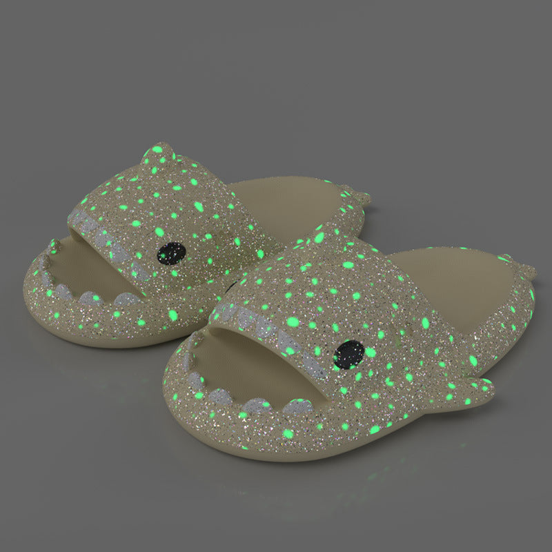 Shark Slippers with LED Light – Fun Starry Design