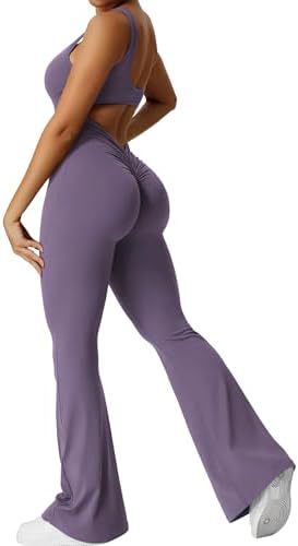 Sleeveless Flare Jumpsuit – Sculpting Yoga Fit