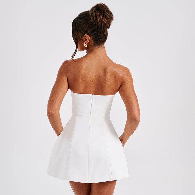 Strapless Bodycon Mini Dress – Backless Party Style