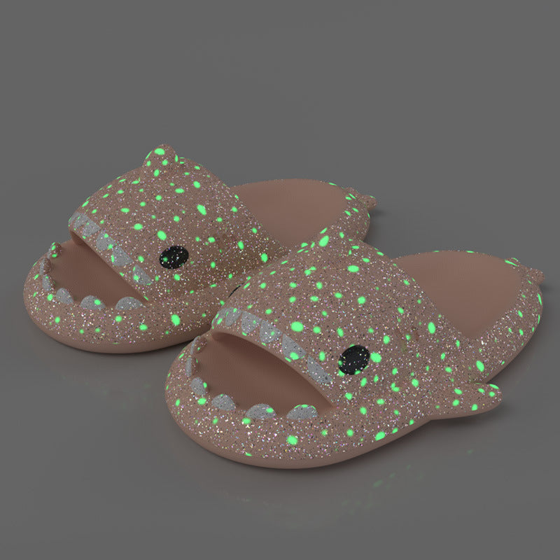 Shark Slippers with LED Light – Fun Starry Design