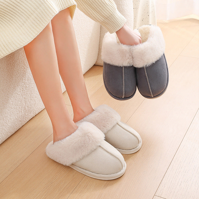 Women’s Plush Fur Slippers – Warm & Cozy Indoor Shoes