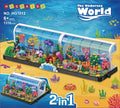 Aquarium Building Set – Rotating Ocean Scene Construction Toy