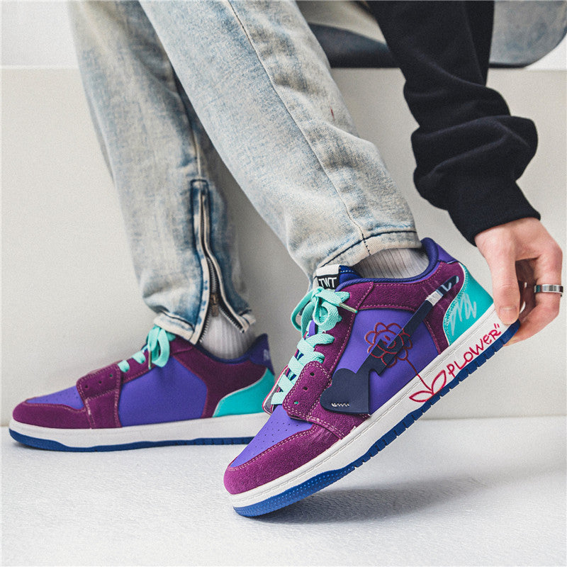 Graffiti Print Sneakers – Urban Street Style Shoes