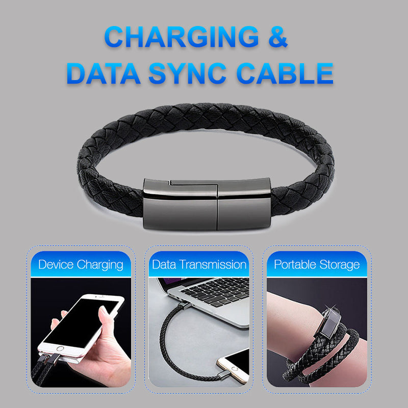 Bracelet Charging Cable – USB Fast Charge & Data Sync