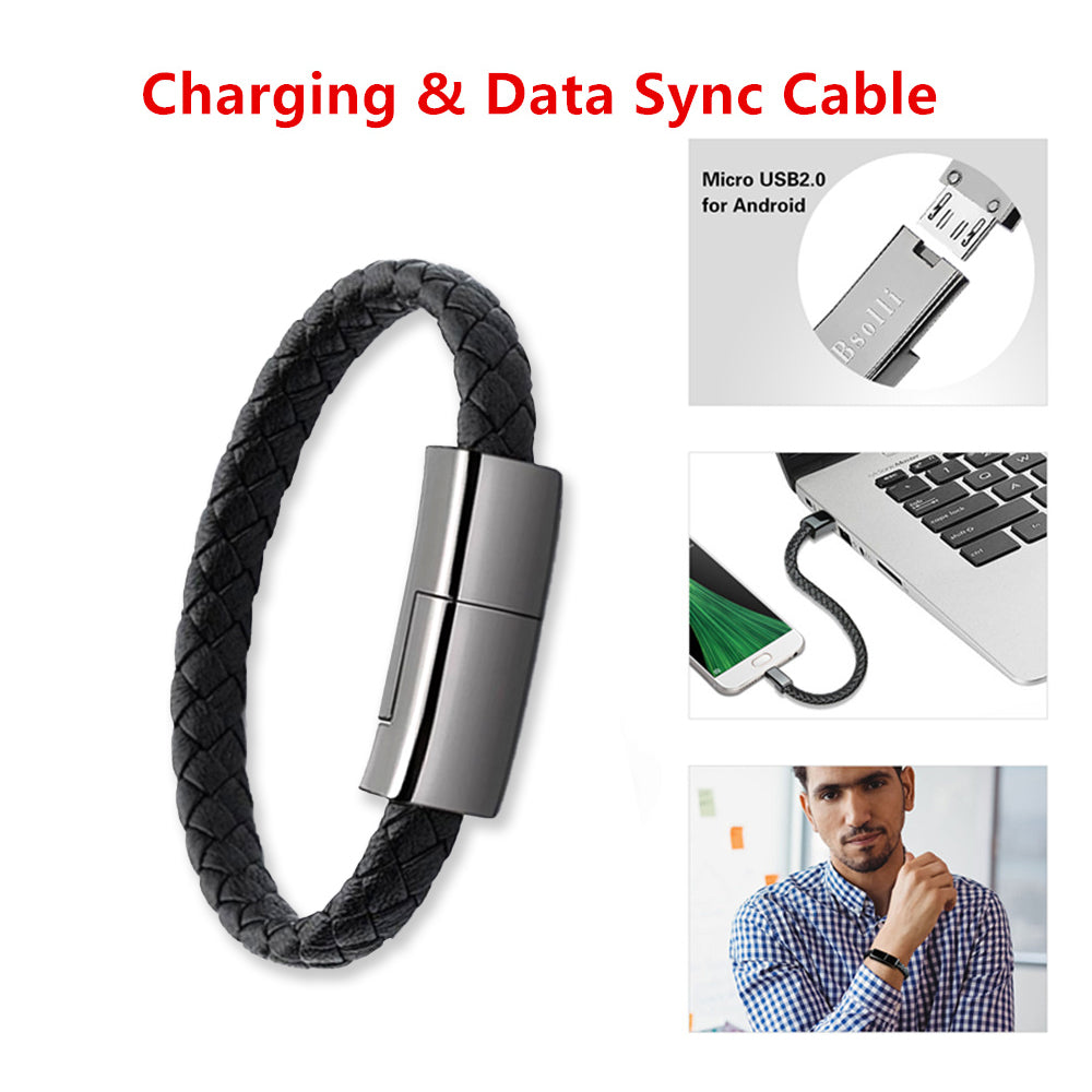 Bracelet Charging Cable – USB Fast Charge & Data Sync