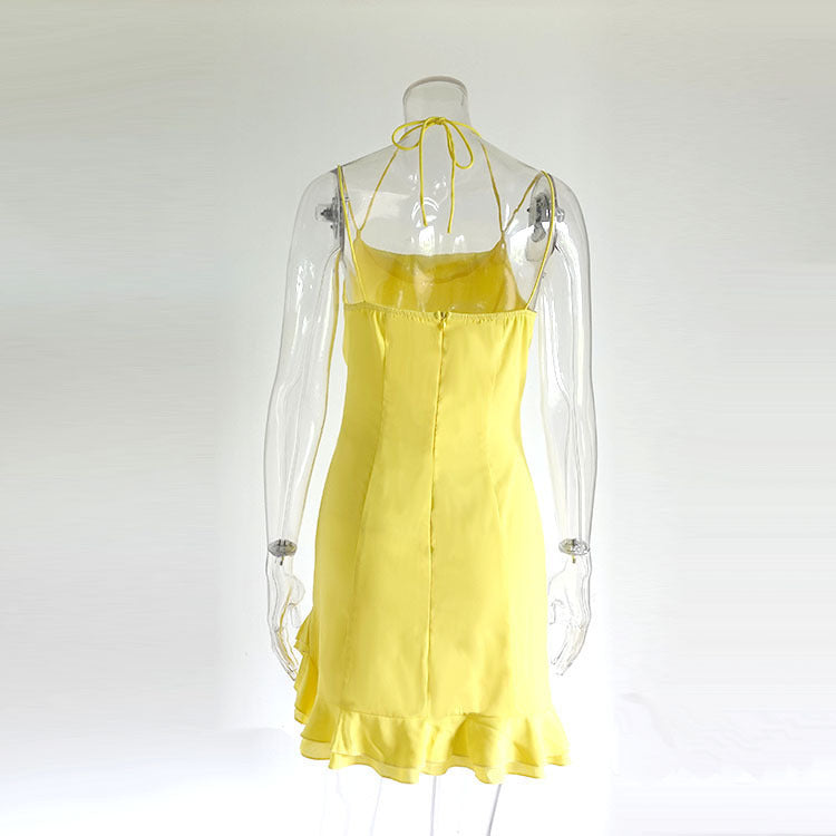Backless Sling Dress – Sexy Minimalist Style