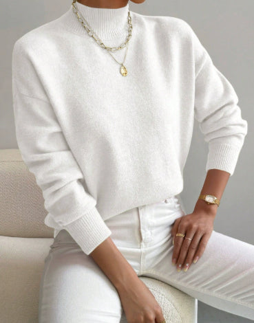 Oversized Striped Sweater – Cozy Long Sleeve Knit Top