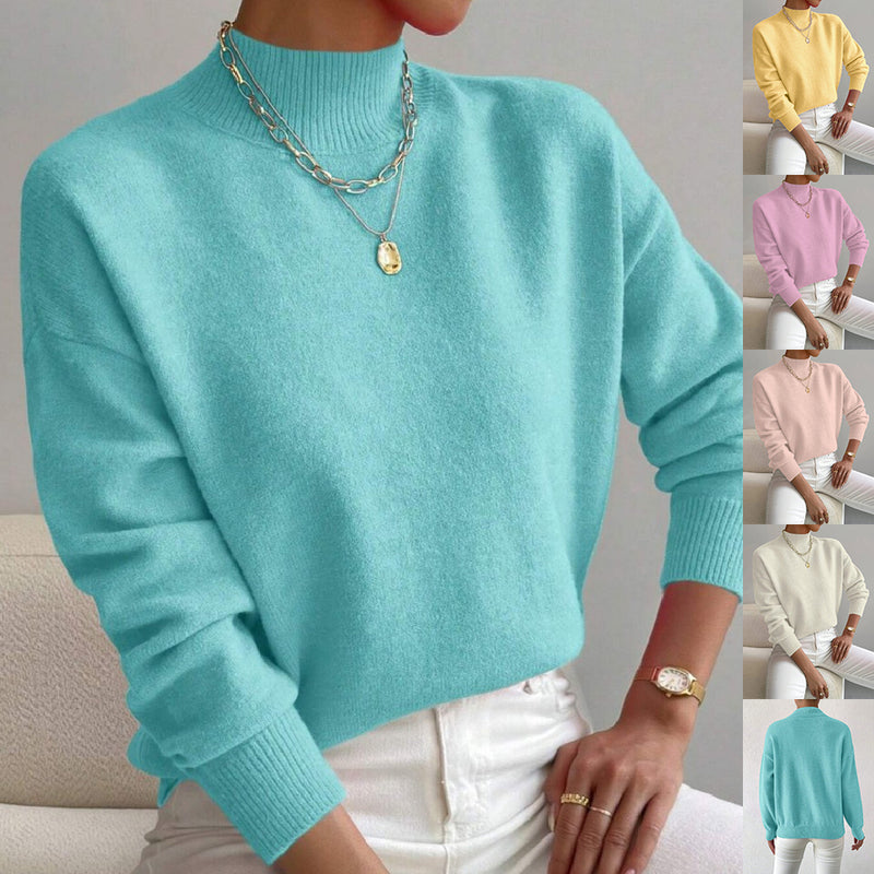 Oversized Striped Sweater – Cozy Long Sleeve Knit Top