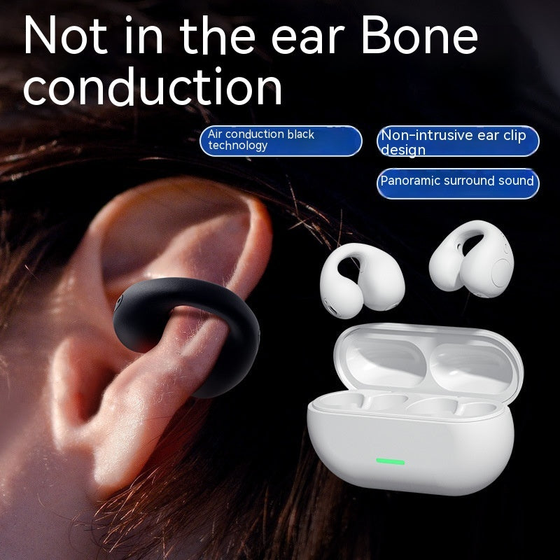 Wireless Ear Clip Headphones – Open-Ear Bluetooth 5.3