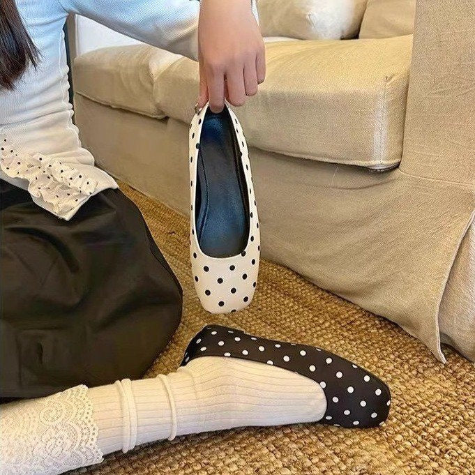 Square Toe Ballet Flats – Chic Parisian Slip-On