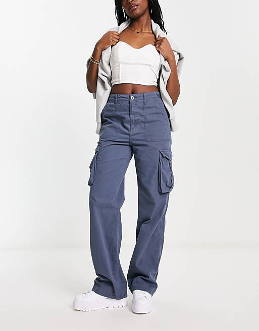 High Waist Cargo Pants – Casual Utility Trousers